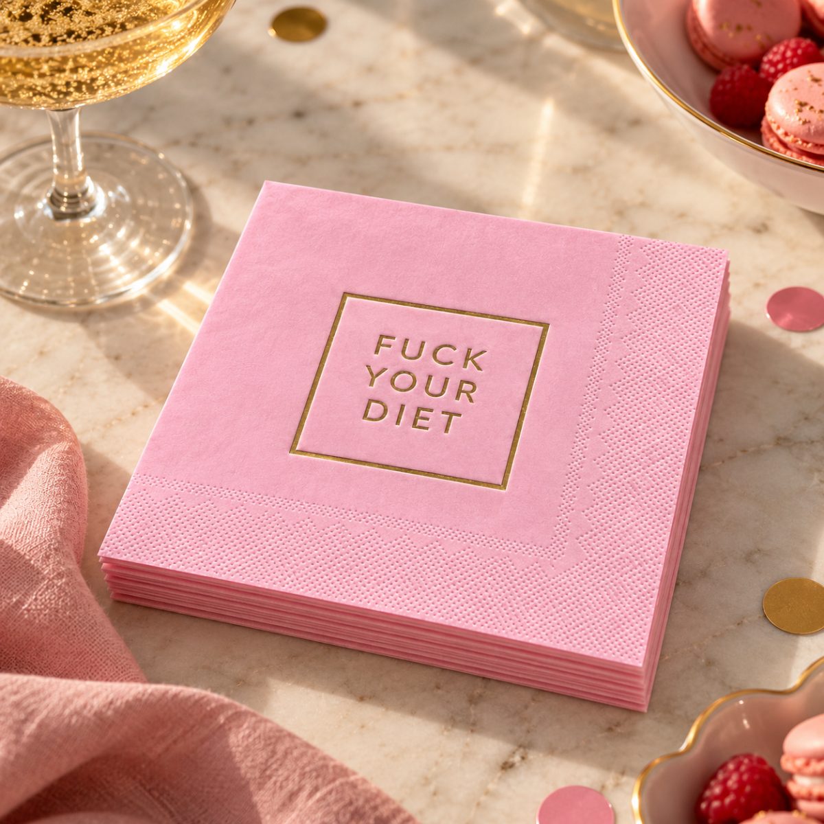 Servietter Rosa – Fuck Your Diet